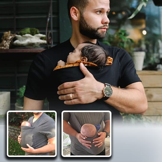T-shirt BestDad noir avec bébé